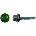 Саморез кровельный Креп-Комп ск55256002кф 5,5х25 мм Ral 6002 зеленый 250 штук