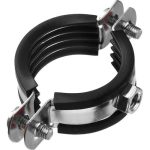 ЗУБР 8 шт., 1 1/4", оцинкованный, хомут трубный с гайкой Мастер