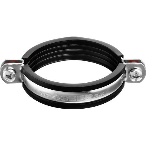 ЗУБР 6 шт., 2 1/2", оцинкованный, хомут трубный с гайкой Мастер — изображение 2