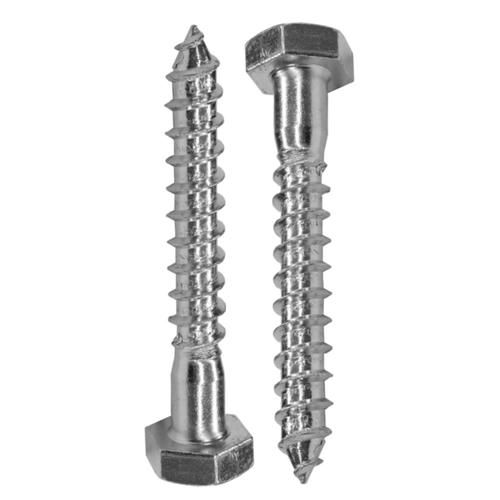 Шуруп-глухарь с шестигранной головкой Госкреп DIN 571, оцинкованный, 8х100 мм (65 шт)