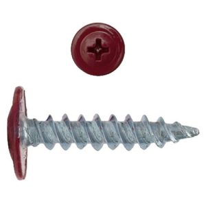 Саморез с пресс-шайбой Креп-Комп RAL3011 острый 4,2х19 мм 1000 шт