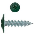 Саморез с пресс-шайбой Креп-Комп RAL6005 острый 4,2х16 мм 1000 шт