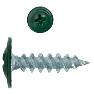 Саморез с пресс-шайбой Креп-Комп RAL6005 острый 4,2х16 мм 1000 шт