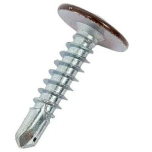 Саморез с прессшайбой Креп-Комп пшс198017 со сверлом окрашенный Ral 8017 4,2х19 мм 1000 штук