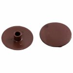 Заглушка к эксцентрику пластик коричневый 25шт