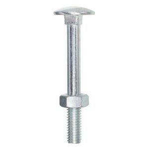 Болт мебельный Stinger с гайкой, оцинкованный, DIN 603 М10х50 (2 шт)