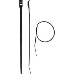 ЗУБР 370х7.6, 10 шт., хомуты нейлоновые черные, с плоским замком КОБРА Профессионал