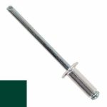 Заклепка DIN 7337 вытяжная стандартный бортик, AL (mg 2.5%)/ST, RAL 6005 M3.2х8