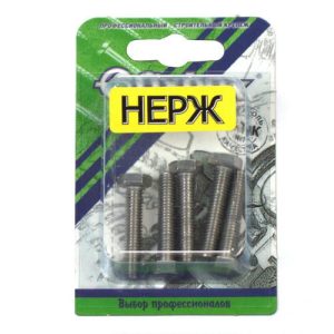Болт нерж. DIN 933 М 6х30 (5шт)
