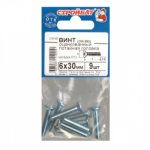 Винт оцинк.пот. DIN 965 М 6х30 (9шт)