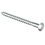 Болт сантехнический DIN 571 8х 80 (белый цинк 20 шт)