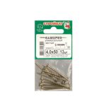 Саморезы универсальные желтые ШУж 4,0х50мм, потайная голова, 13шт