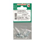 Саморезы для монт.окон оцинк.с буром 3,9х19 (10 шт)