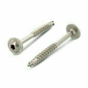 Шуруп ART 9250 А4 с низкой полукруглой головкой с фланцем, с режущей кромкой, неполная резьба звездообразный шлиц 8х90 TX40