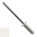 Заклепка DIN 7337 вытяжная стандартный бортик, AL (mg 2.5%)/ST, RAL 9010 M4х16