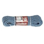 Шнур полипр.спир.плет. 8,0 мм (белый/синий 10 м)