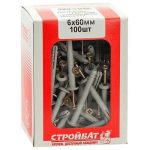 Дюбель-гвоздь 6х60 гриб (100 шт)