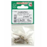 Саморезы для монт.окон желт.цинк с буром 3,9х25 (10 шт)
