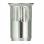 Заклепка резьбовая, потайной бортик, с насечкой, цинк M4