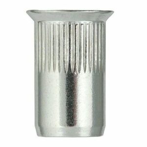 Заклепка резьбовая, потайной бортик, с насечкой, цинк M8