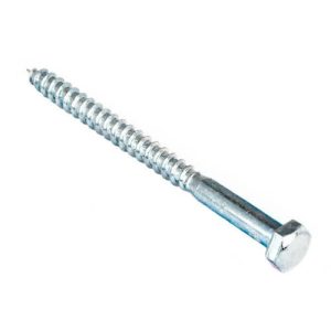 Болт сантехнический DIN 571 8х 90 (белый цинк 20 шт)