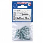 Винт оцинк.пкр. DIN 7985 М 4х25 (12шт)