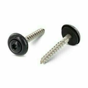 Шуруп ART 9087 А2 c полупотайной головкой и EPDM-шайбой, звездообразный шлиц TX 4,5х80 TX20 RAL 7016