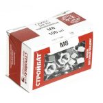 Гайка шестигранная DIN 934 М8, 100шт, цинк