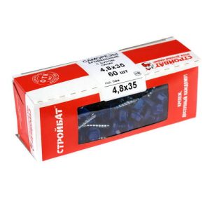 Саморезы кров.с буром 4,8х35 синие (60 шт)