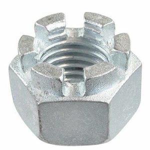 Гайка DIN 935 прорезная M48, класс прочности 8