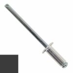 Заклепка DIN 7337 вытяжная стандартный бортик, AL (mg 2.5%)/ST, RAL 9005 M3.2х8