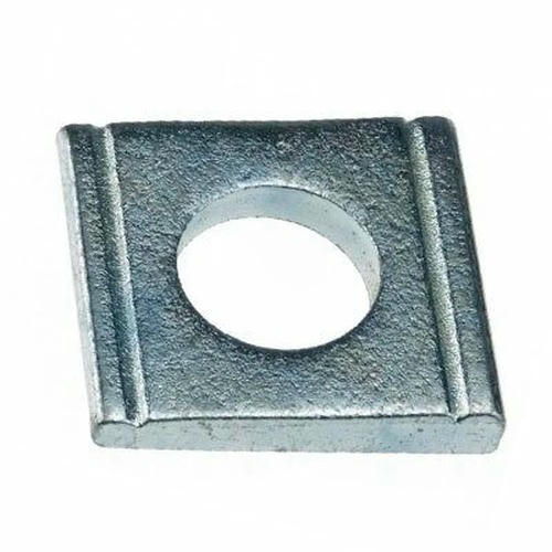 Шайба DIN 434 косая квадратная клиновая с двойной проточкой, уклон 8%, для швеллеров M12 (D13,5)