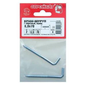 Крюк Г-обр. 6,0х 70(2 шт)/СтройБат