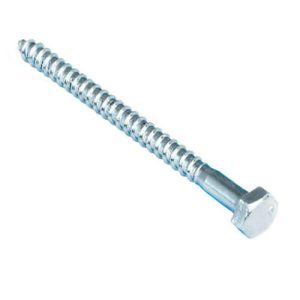 Болт сантехнический DIN 571 6х 50 (белый цинк 40 шт)