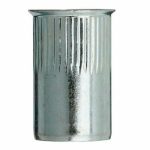 Заклепка резьбовая, уменьшенный бортик, с насечкой, цинк M5