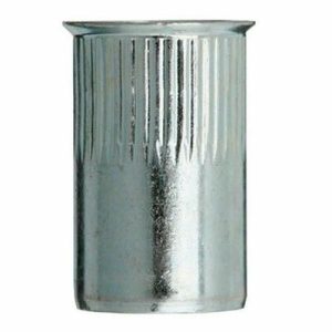 Заклепка резьбовая, уменьшенный бортик, с насечкой, цинк M8