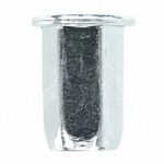 Заклепка резьбовая, плоский бортик, шестигранная, цинк M6