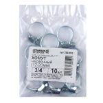 Хомут червячный 3/4" (12-20мм) (10 шт)
