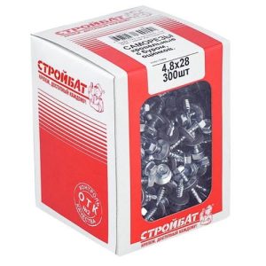 Саморезы кровельные оц.с буром 4,8х28 (300 шт)