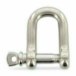 Скоба ART 9076 А4 такелажная D-образные, прямая 4х16