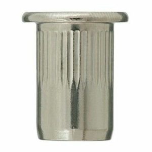 Заклепка резьбовая, стандартный бортик, с насечкой, цинк M8x18