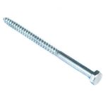 Болт сантехнический DIN 571 6х 90 (белый цинк 30 шт)