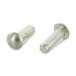 Штифт DIN 1476 А2 цилиндрический с полукруглой головкой с насечками 2,5х6