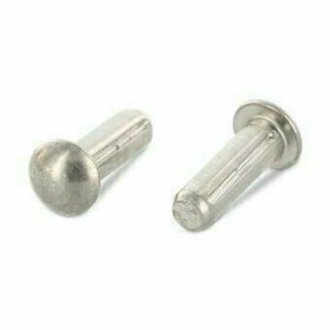 Штифт DIN 1476 А2 цилиндрический с полукруглой головкой с насечками 4х16