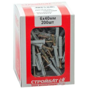 Дюбель-гвоздь 6х40 пот (200 шт)