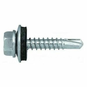 Саморез кровельный с шестигранной головкой и шайбой с EPDM прокладкой 6,3x80