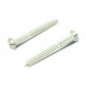 Шуруп DIN 95 А4 по дереву с полупотайной головкой, прямой шлиц 8х90