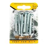 Болт мебельн.с усом DIN 607 6x50 с гайкой (белый цинк 8 шт)