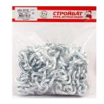 Цепь оцинк. DIN 766 короткое звено 6мм 3м/уп.