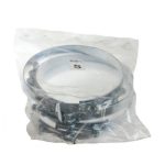 Хомут шарнирный 140-148мм (белый цинк )